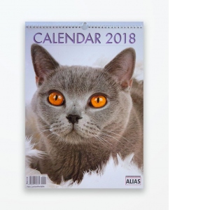 Calendar de perete 2018 - Pisici