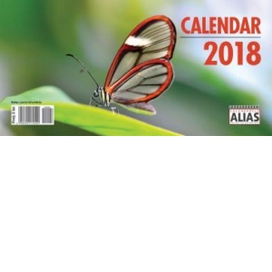 Calendar birou 2018 tip piramida - Fluture
