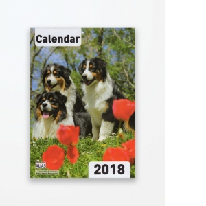 Calendar de perete 2018 format A4 - Caini