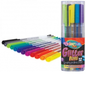 Pix cu gel glitter Colorino (set 12 piese)