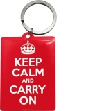 Breloc Keep Calm and Carry On