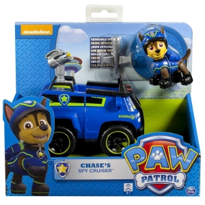 Figurina Paw Patrol - Chase si masina de spionaj