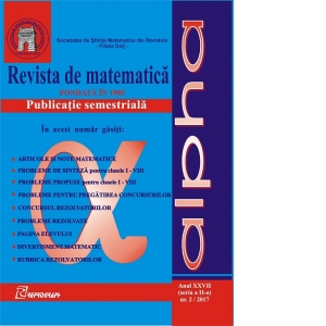 Revista de matematica Alpha (nr.2/2017)