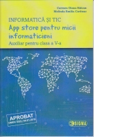 App store pentru micii informaticieni:auxiliar pentru clasa a V-a
