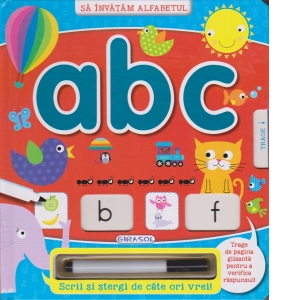 Sa invatam alfabetul: ABC - Scrie si sterge