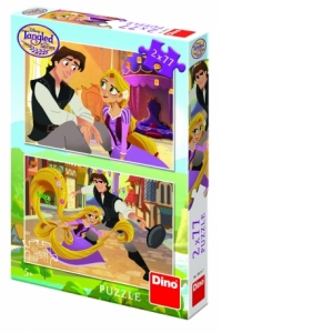 Puzzle 2 in 1 - Tangled (77 piese)