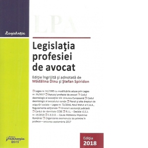 Legislatia profesiei de avocat 2018