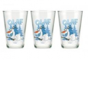 Set 3 pahare de sticla Frozen - Olaf