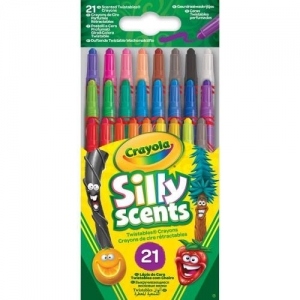 Set 21 Creioane Colorate Retractabile cu Arome