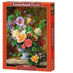 Puzzle 500 piese Flori in Vaza 52868