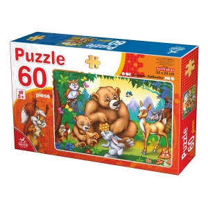 Puzzle 60 piese - Animale salbatice 2