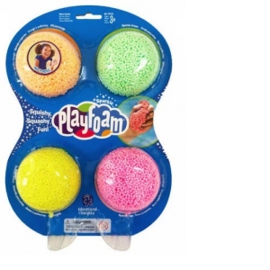 Spuma de modelat cu sclipici Playfoam - Set 4 culori