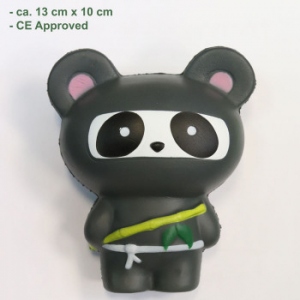 Figurina Squishy - Ursulet Panda Ninja