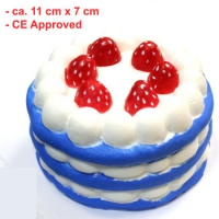 Figurina Squishy - Tort cu capsune