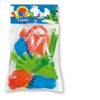 Set 6 forme nisip cu unelte Tommy