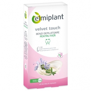 Benzi depilatoare Elmiplant Velvet Touch pentru fata 20 buc