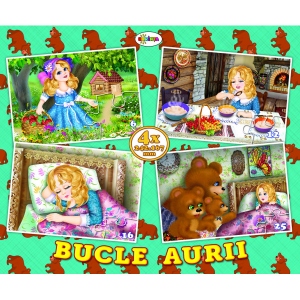 Puzzle 4 imagini - Bucle aurii