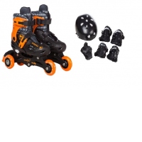 Maxtar fun set, baieti, patine marimea 30-33 si protectii