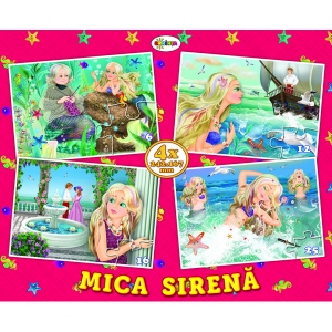 Puzzle 4 imagini - Mica Sirena