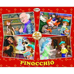 Puzzle 4 imagini - Pinocchio