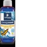 Omeganeed Liquid Fish Oils -  Ulei de Peste cu Aroma de Lamaie 250 ml