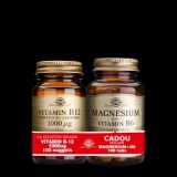 Pachet Vitamin B-12 1000 ug nuggets 100s + Magnesium cu B6 100 tablete GRATIS