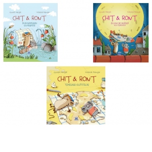 Pachetul de aventuri ale lui Chit si Ront (3 carti pentru copii de 3-6 ani)