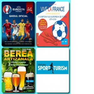 Pachet 3 carti Editura Sport-Turism: Ghidul Oficial UEFA Euro 2016  + Vive la France - Cartea de bucate a UEFA Euro 2016 + Berea artizanala (3 carti)