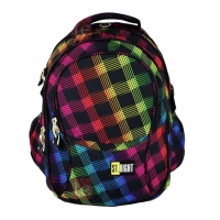 Rucsac I cu 4 compartimente - St.right - Spine friendly - gama Neon Squares