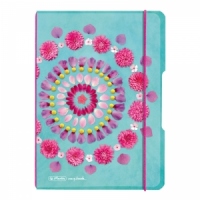 Caiet my.book flex A5, 40 file, dictando, motiv Flowers