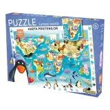 Noriel Puzzle 240 piese Lumea vesela: Harta prietenilor