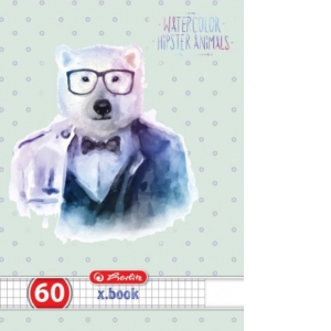 CAIET A4 60 FILE PATRATELE HIPSTER ANIMALS