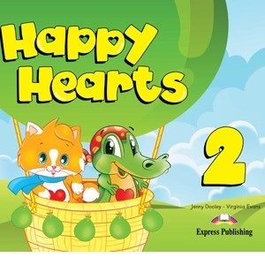 Curs limba engleza Happy Hearts 2 Pachetul elevului (manual elev, abtibilduri, figurine din carton si fise de lucru)