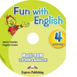 Curs limba Engleza. Fun with English 4 primary. Multi-Rom