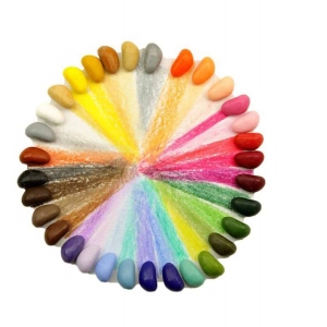 Creioane Naturale cerate in 32 culori primare in forma de pietricele