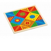 Puzzle modele geometrice. Curcubeu