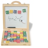 Valiza numere si litere, cu tabla magnetica
