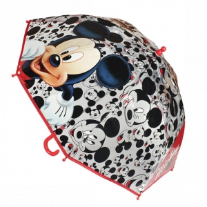 Umbrela manuala transparenta copii. Mickey 45 cm