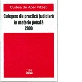 CULEGERE DE PRACTICA JUDICIARA IN MATERIE PENALA, 2000. CURTEA DE APEL PITESTI. DREPT PENAL, DREPT PROCESUAL PENAL