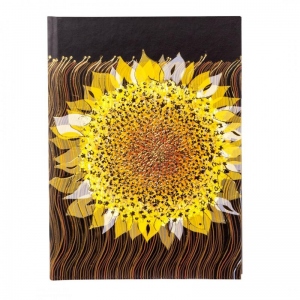 Agenda Goldbuch A5 cu efect special Floarea soarelui