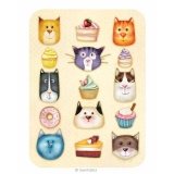 Felicitare Eclectic - Cat Cakes