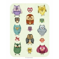 Felicitare Eclectic - Owl Family