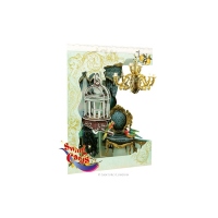 Felicitare 3D Swing Cards - Candelabru si Pasare in colivie