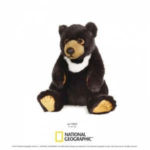 Urs negru asiatic 26 cm Jucarie din plus National Geographic