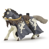 Figurina Papo - Calul calaretului negru cu ax