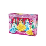 Puzzle 4 in 1 profilat Princess (4,6,9,20 piese)