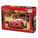 Puzzle rosu Disney Cars 100 piese