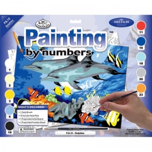 Pictura pe numere juniori - Delfini