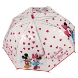 Umbrela ploaie de inimioare colectia Minnie Mouse