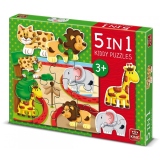 Puzzle 5 in 1 - Zoo